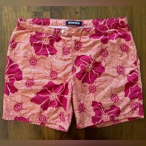 Bonobos Elvio Floral Swim‎ Shorts Trunks Men’s Size 35